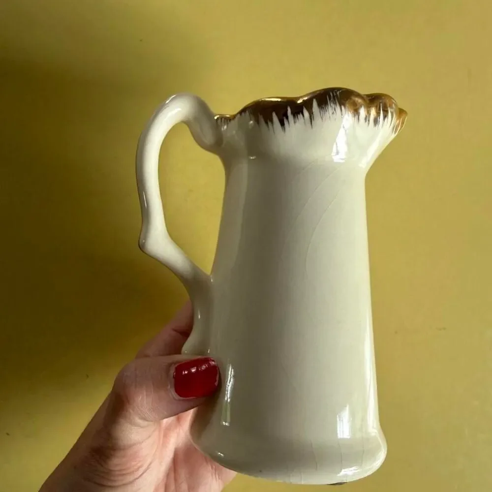 Vintage Idaho Souvenir Pitcher - Mountain Bluebird and Syringa